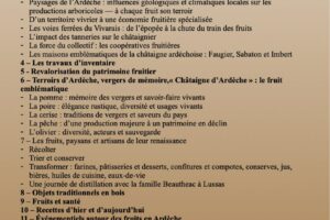 Balades en Ardèche au cœur du patrimoine fruitier