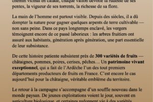 Balades en Ardèche au cœur du patrimoine fruitier